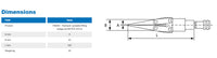 BETEX 25 TLS - 25 ton two hydraulic spreader/lifting wedge duo set with pump